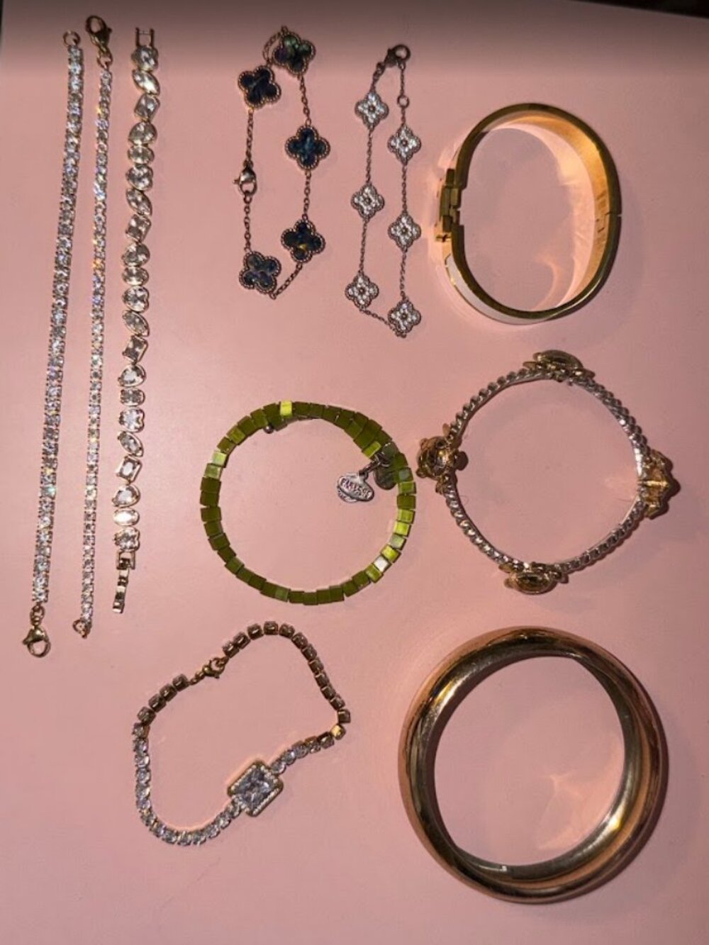 Bracelet Set - 10 piece bundle (includes 1 Alex and Ani Vintage Green Bracelet)